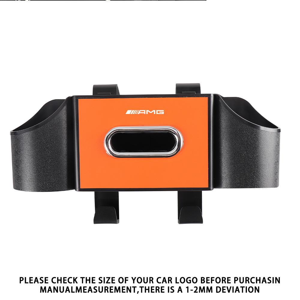 2025 New Car Seat Back Storage Box Multifunction Cup Tissue Phone Stowing Tidying For Mercedes Benz G S R C E B A Class GLA GLK