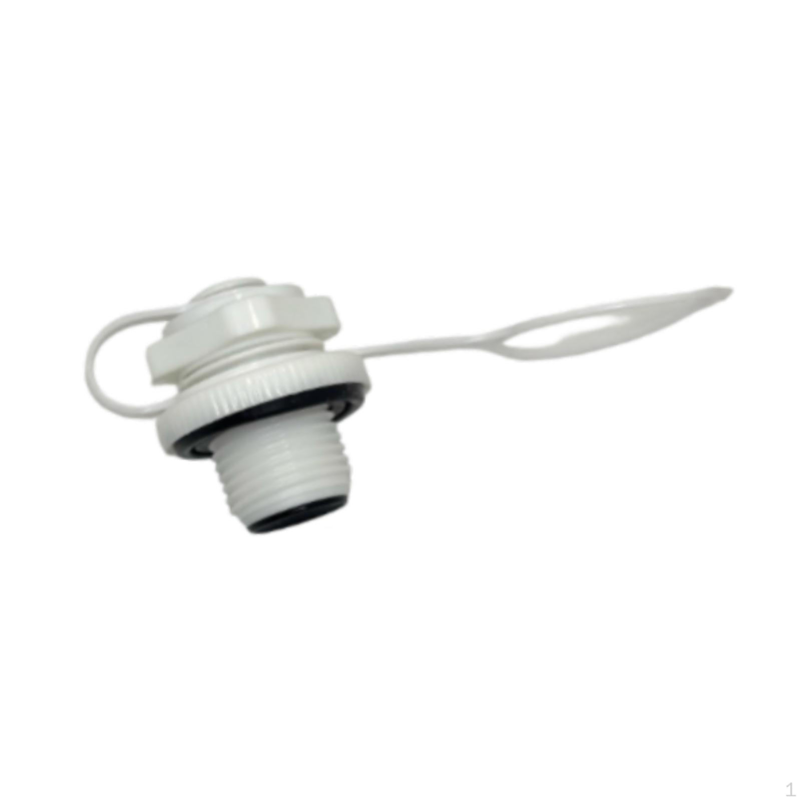 

24mm -way Air Valve for Inflatable Boat, with Cap And Practical Portable Plug. білий