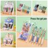 6-Piece Set: Cartoon Creative Retractable 0.5mm Gel Pens