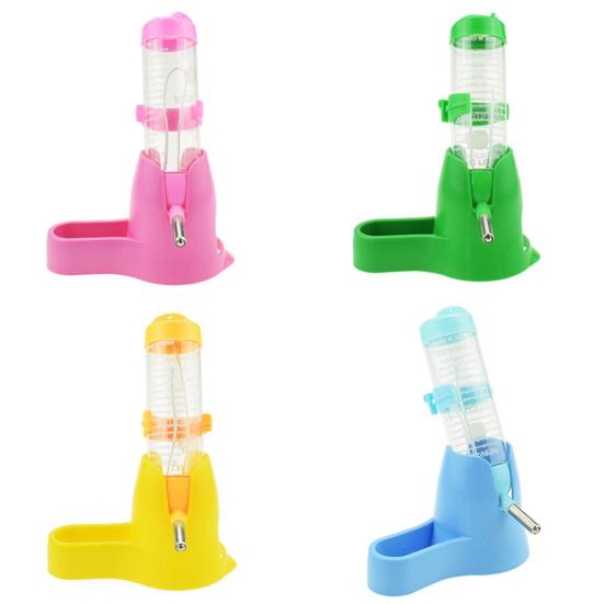 80/125ml 3 in 1 Pet Hamster Squirrel Water Bottle Bowl Base Hut Food Feeder Nest