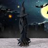 1pc Gothic Witch Statue - Elegant Witch with Pointed Hat, Indoor/Outdoor Halloween Decor, Year-Round Decoration for Home, Party