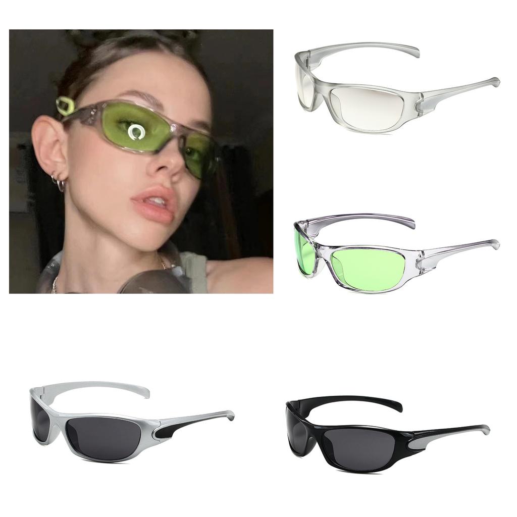 Futuristic Sunglasses Girls Vintage Lens Glasses Teenagers Hiphop Trend Nightclub Party Sunglasses for Adult Teens