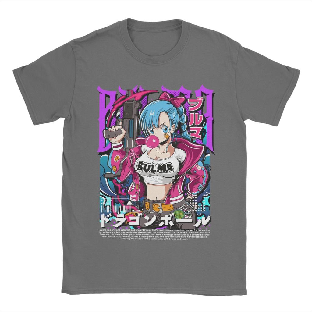 Bulma DDragon Ball Z T Shirt Unisex 100 Cotton Vintage TShirt Round Neck Tee Shirt Short Sleeve Clothing Birthday Present