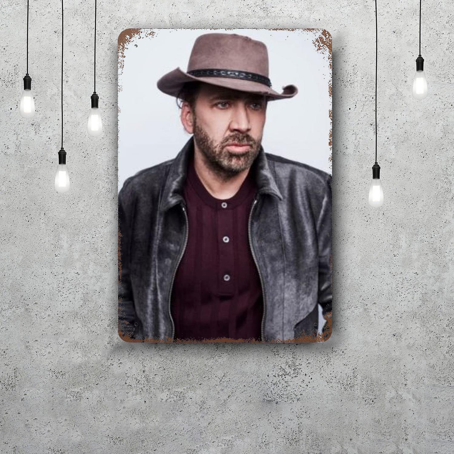 

Cage Decor Vintage Metal Signs Tin Signs Captain Poster Decor for Bar Pub Club Man Cave Wall Decoration 20x30cm（7.8x11.8inch）