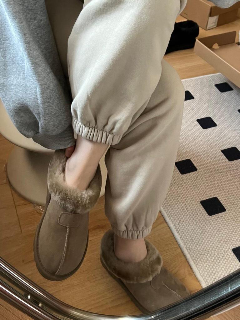 Women's Winter Tazz Suede Snow Boots with Extra Thick Sole and Round Toe, Plus Velvet, Cotton, Sheepskin Wool Lining