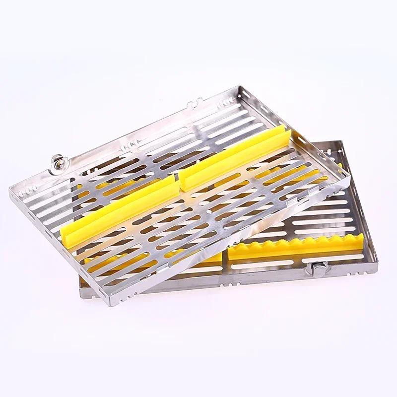 5/10/20 Holes 1 Piece Dental Stainless Steel Disinfection Placing Box Tray for Dental Instrument Disinfection Plate