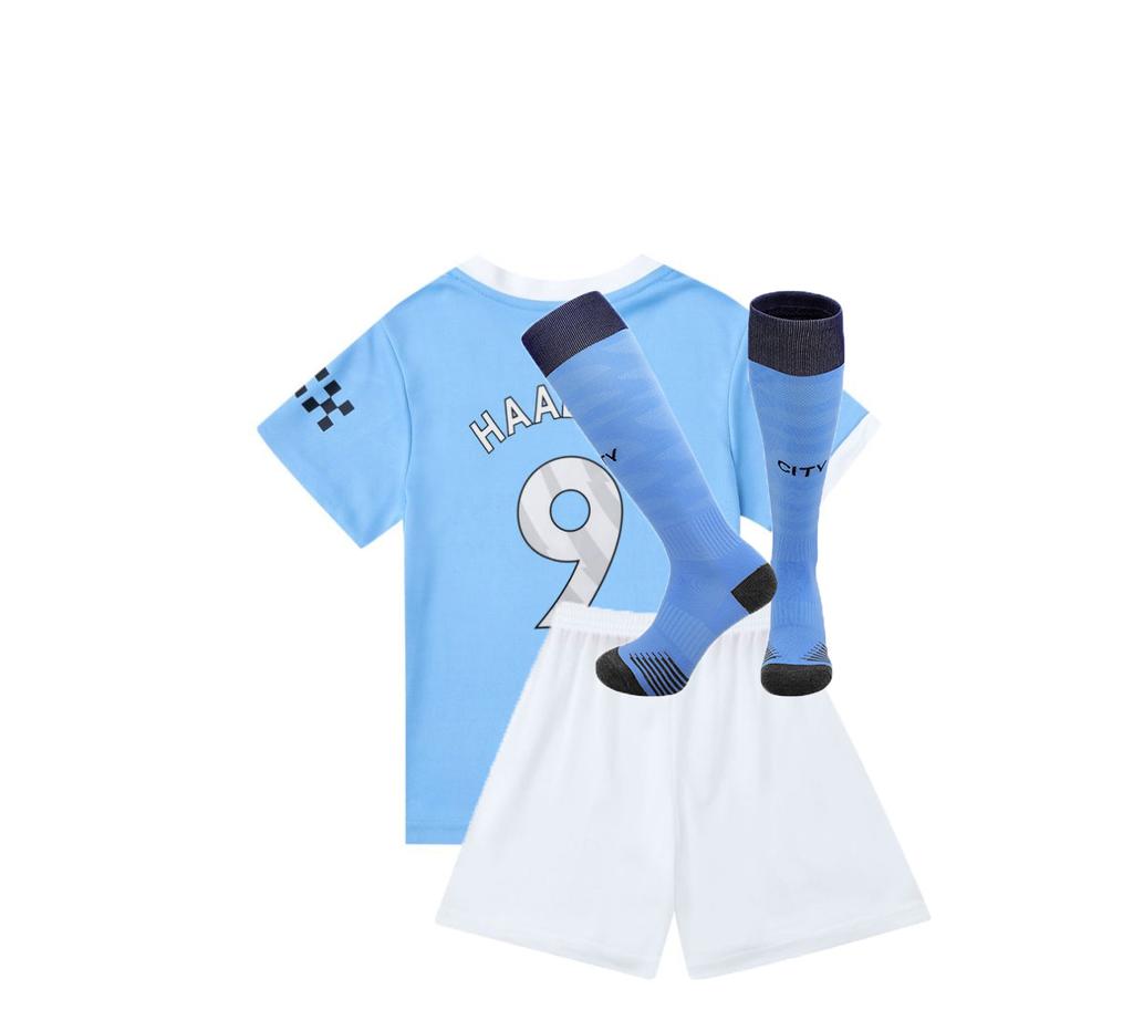 25-26 Man C Home Court No. 9 Football Jersey Children'S Jersey Children'S Clothing Size 14-3Xl