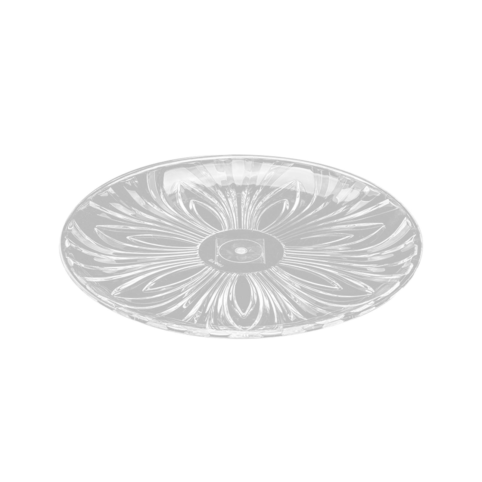 Creative Acrylic Fruit Plate Clear Embossed Snack Candy Tea Plate KTV Bar Special Plastic Plate Multipurpose Exquisite Storage T