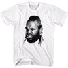Mr T Black White Angry Face Photo Men T Shirt The A Team B.A. Baracus