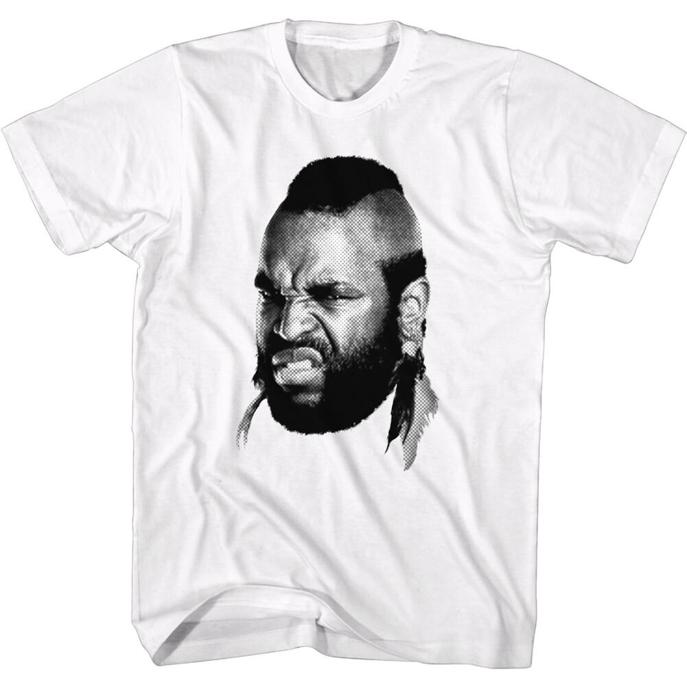 Mr T Black White Angry Face Photo Men T Shirt The A Team B.A. Baracus XXXXL