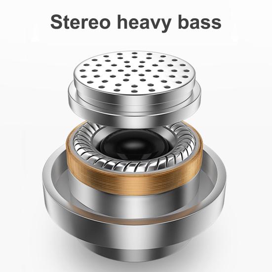 Practical Earphone Electroplated Shell Ergonomic Design Music Player
