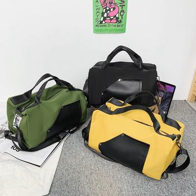 Borsa da viaggio per il tempo libero all'aperto in pelle PU di grande capacità La borsa da viaggio per pendolari di tendenza alla moda può essere una o due spalle