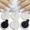 6 Pcs Nail Polish Glitter Fine Sand Holographic Glitter Powder Black White Reflective Pigment Flakes Powder Manicure Accessories