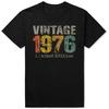 48 Year Old Gifts Vintage 1976 Limited Edition 48th Birthday T-Shirt Men Summer The Birthday Gifts Graphic Unisex T Shirt - M...