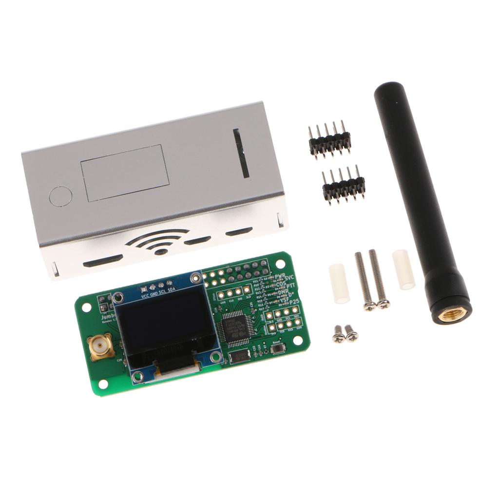 Silver Aluminum Enclosure shell Case sover For MMDVM Hotspot Raspberry pi zero w