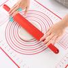Non-Stick Plastic Handle Pin Pastry Dough Flour Roller Silicone Rolling Pin Pizza Pasta Roller Kitchen Pastry Baking Tool