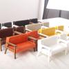 1:12 Dollhouse Miniature Sofa Leather Sofa Single/Double Chair Furniture Model Living Room Decor Toy Doll House Accessories