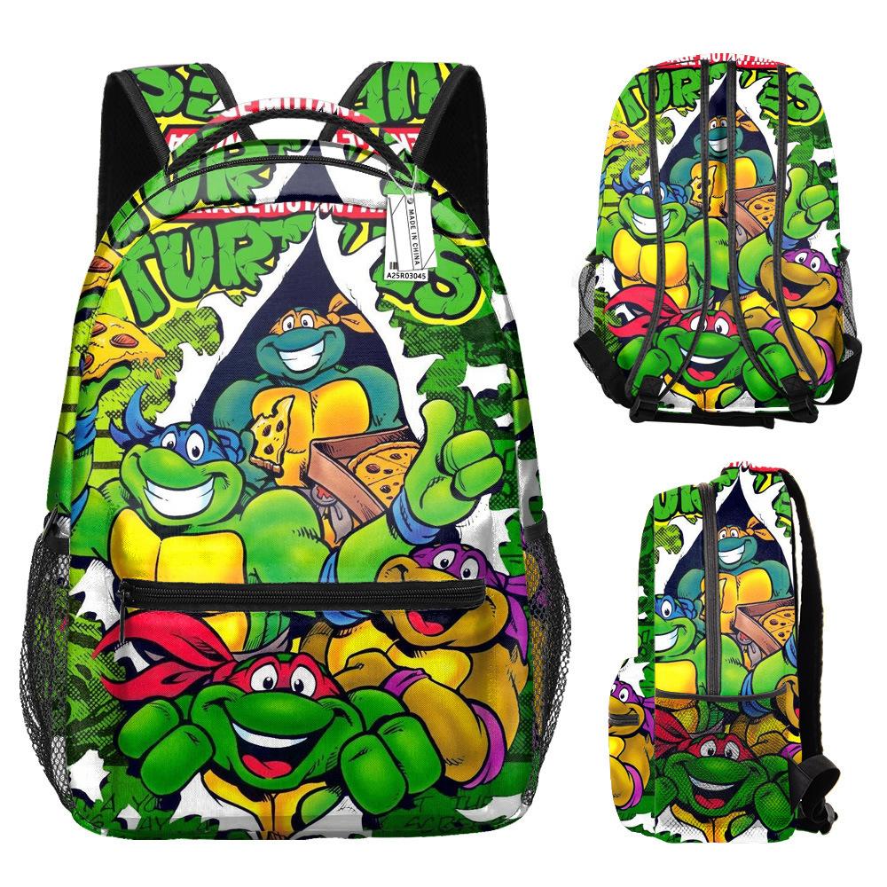 3 Piece School Backpack Set for Students Large Capacity Oxford Cloth Schoolbag with Shoulder Strap and Pencil Case
