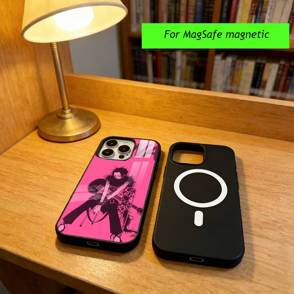 Anime N-Nana Osaki Phone Case For iPhone17,16,15,14,13,12,11 Plus,Pro Magnetic For Magsafe Wireless Charging iPhone16PROMAX