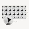 Gotowy Do Montażu Panel Winylowy Z Dekoracyjnym Nadrukiem 120X60 Cm Geometryczne Wzory Płytek