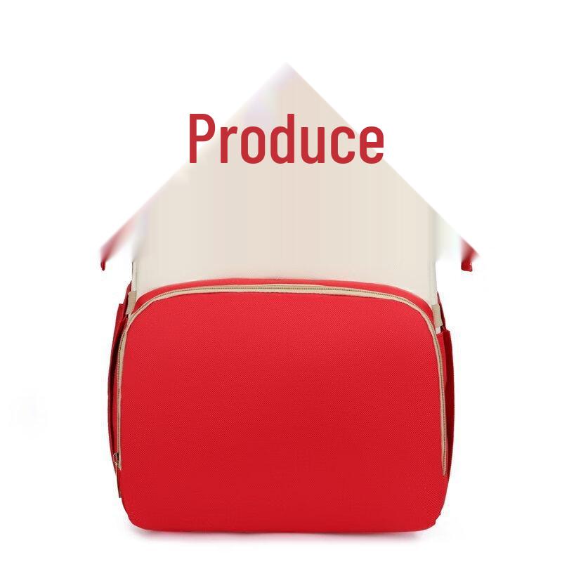 Versatile Outdoor Diaper Backpack with Portable Baby Bed