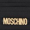 Moschino Textured Open Closure Leather Card Holder Wallet Women Wallet Black A811680030555