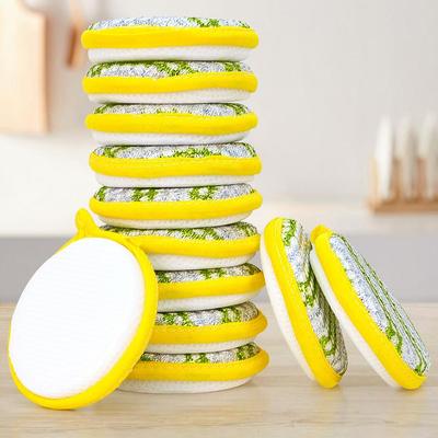5Pcs Double Sides Cleaning Sponge Pan Pot Dish Clean Sponge Household Cleaning Tools Dishwashing Brushes