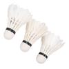 3pcs Goose Feather Badminton Professional Stable Durable White Shuttlecocks for Indoor Outdoor Sports