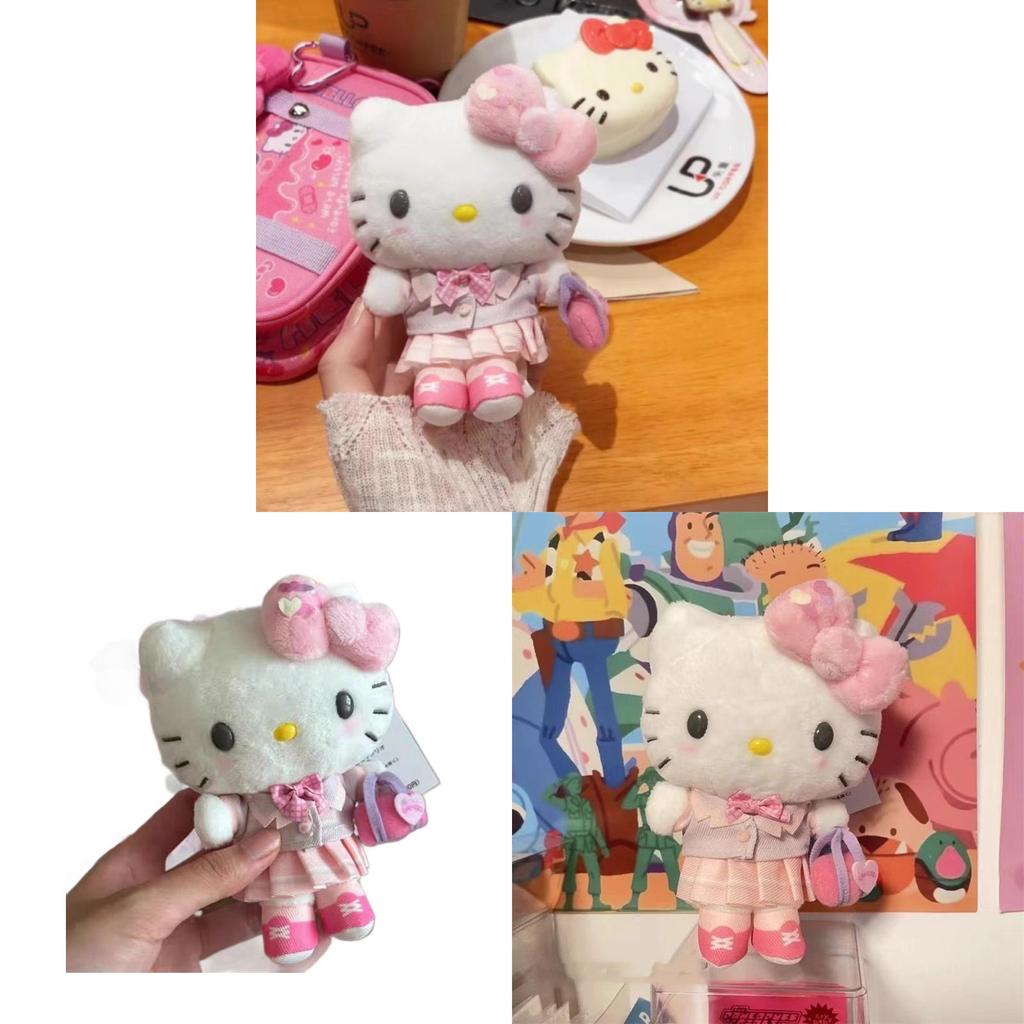 Hello Kitty Plush Cat Keychain With Soft Toy Pendant For Backpacks And Gifts
