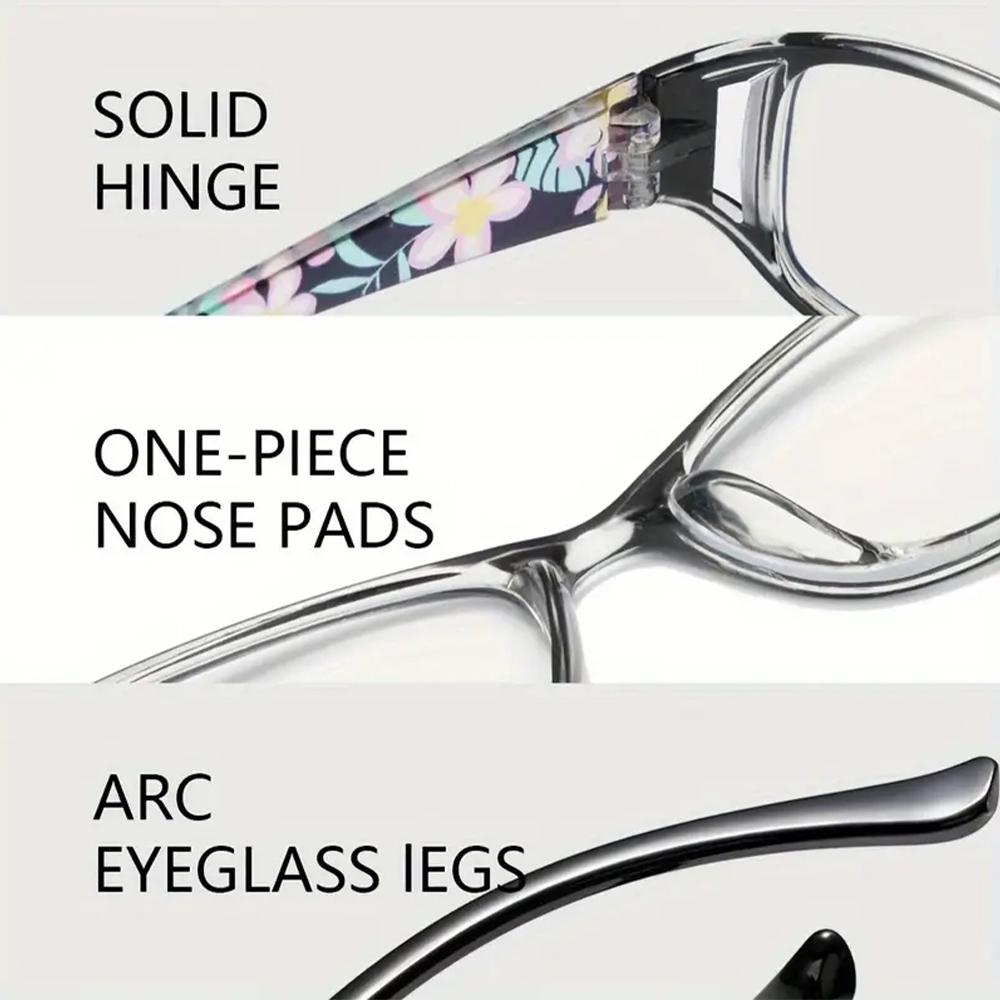 2pcs Women's Blue Light Blocking Reading Glasses +1.0 To +3.0 – Vintage HD PC Lens Stylish Elderly Readers