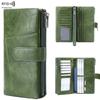 ID Bag Anti-theft Brush RFID Passport Bag Zipper ID Clip Multifunctional Travel Passport Wallet