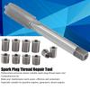 Spark Plug Thread Repair Tool M10x1.0  + M12x1.0 Tap Auto Accessories Hardware Kit Thread Repair Tap Tool Thread Repair Tool