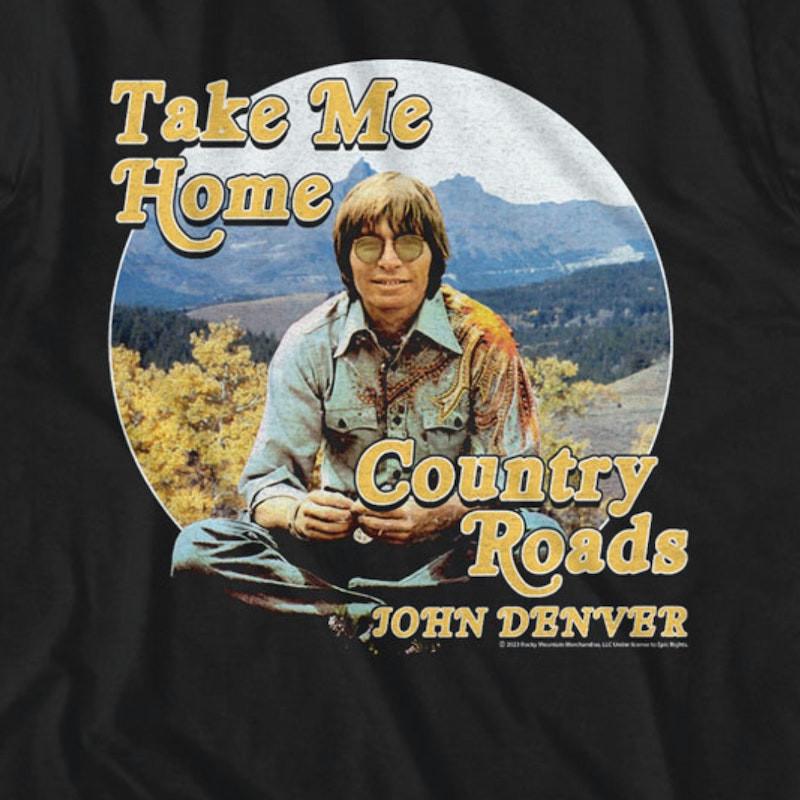 

New Popular John Denver Music Black Tee Shirt Cotton S-5XL Unisex T-Shirt M