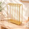 Miniature Painted Metal Wardrobe Rack Open Frame Dollhouse Garment Freestanding