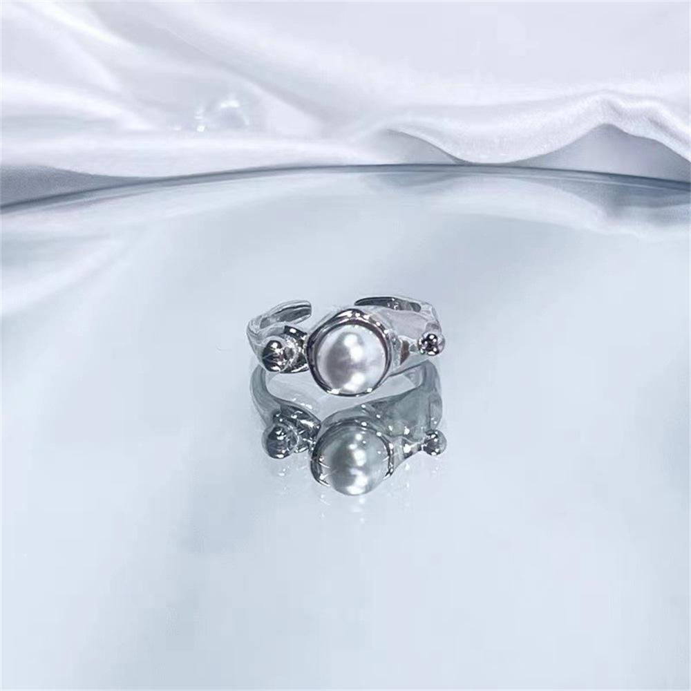 Korean plain ring ring female ins wind design opening adjustment tail ring ring ring
