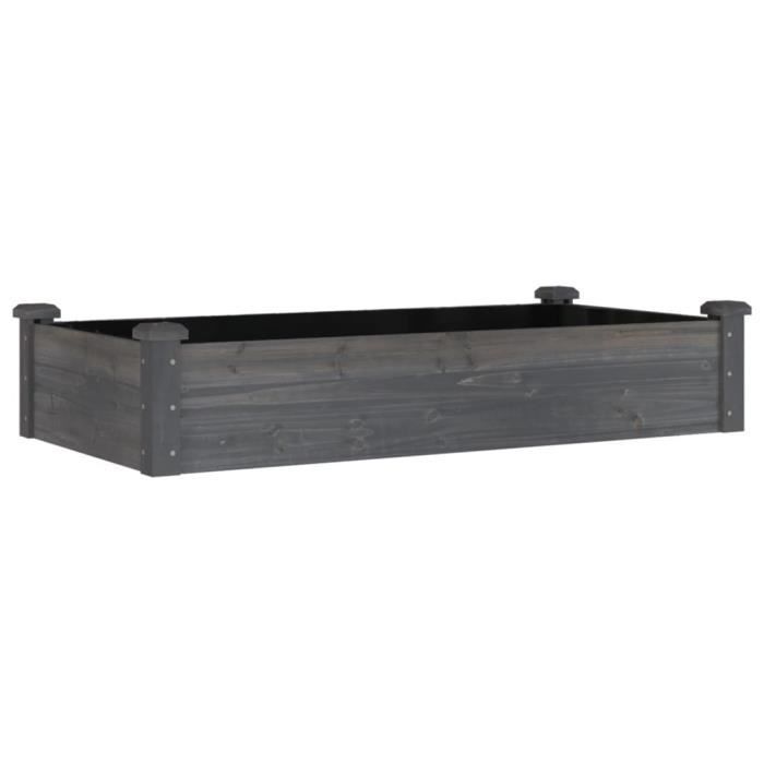 VidaXL Raised Garden Bed Liner 120x60x25 Cm Solid Fir Wood 364291