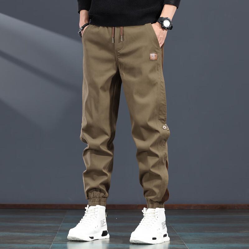 Jierenuo Men's Loose Fit Cargo Jogger Pants