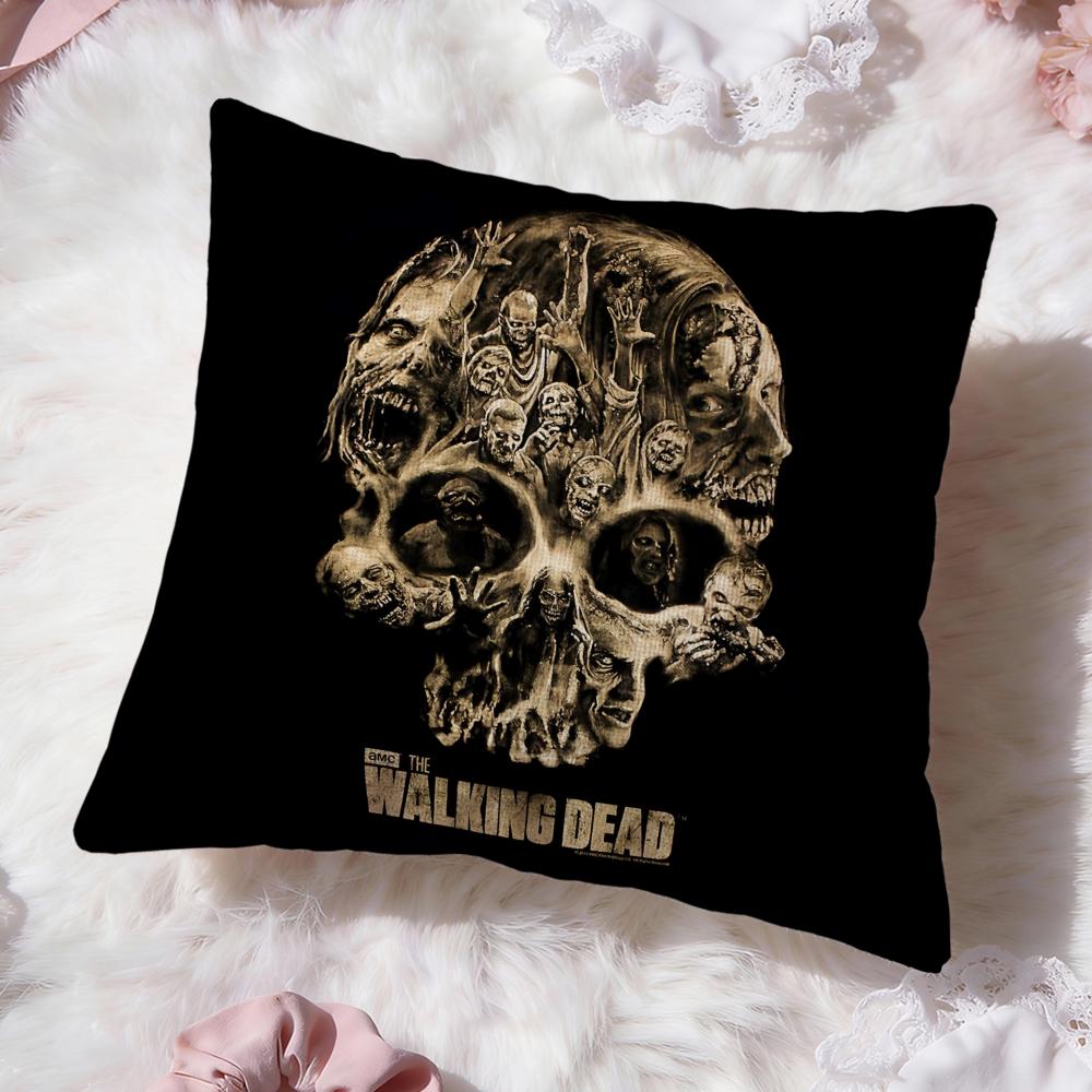 The W-walking dead Cushion Cover Premium Comfort Reversible Pillow Cove -Two in One Design for Any Room & Car Interior