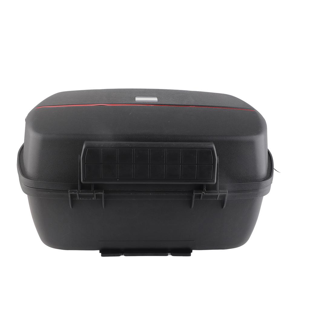 Motorcycle Rear Top Box 45L Capacity   Waterproof Shockproof Tail Storage Trunk for Scooter