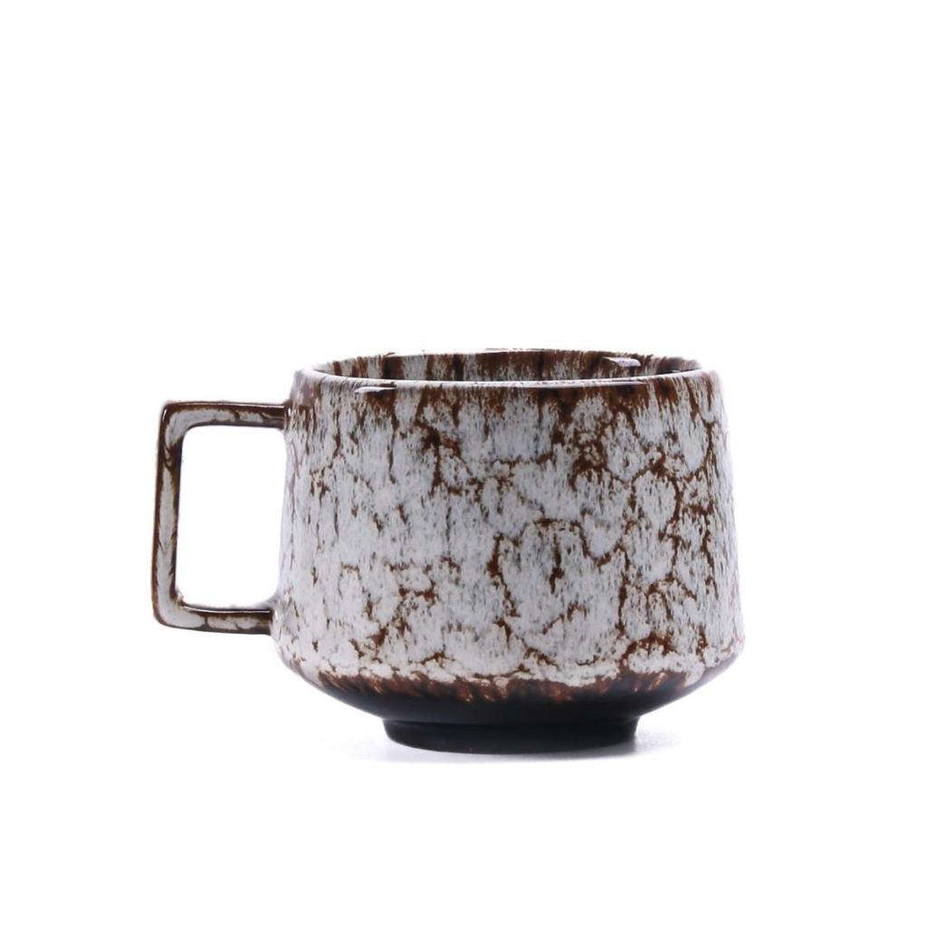Retro Style 175ml Ceramic Coffee Cup with Handle for Home or Office