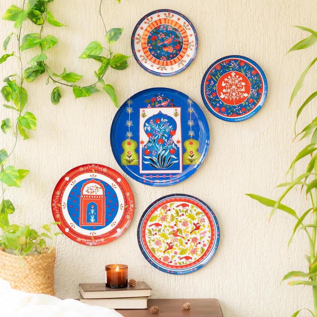 Indigo Jaipur Wall Plates For Home Decoration, Wall Décor Item For Living Room
