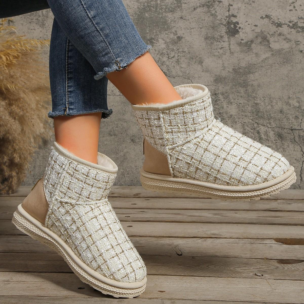 

Теплая женская повседневная модная обувь, кроссовки, зимние зимние сапоги 41 бежевый