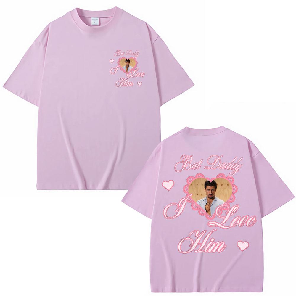 Bad Bunny But Daddy I Love Him Graphic T Shirt Fashion Vintage Unisex Women Aesthetic Tshirts Oversized Cotton Y2k Casual T Shirts