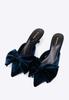 Escarpins pour femme Wittchen avec nœud, Bleu marine, Matière textile bleu marine