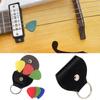 PU Leather Guitar Picks Case Keychain Light Weight Picks Storage Bag Pick Holder Case Bag Gift for Guitar Players