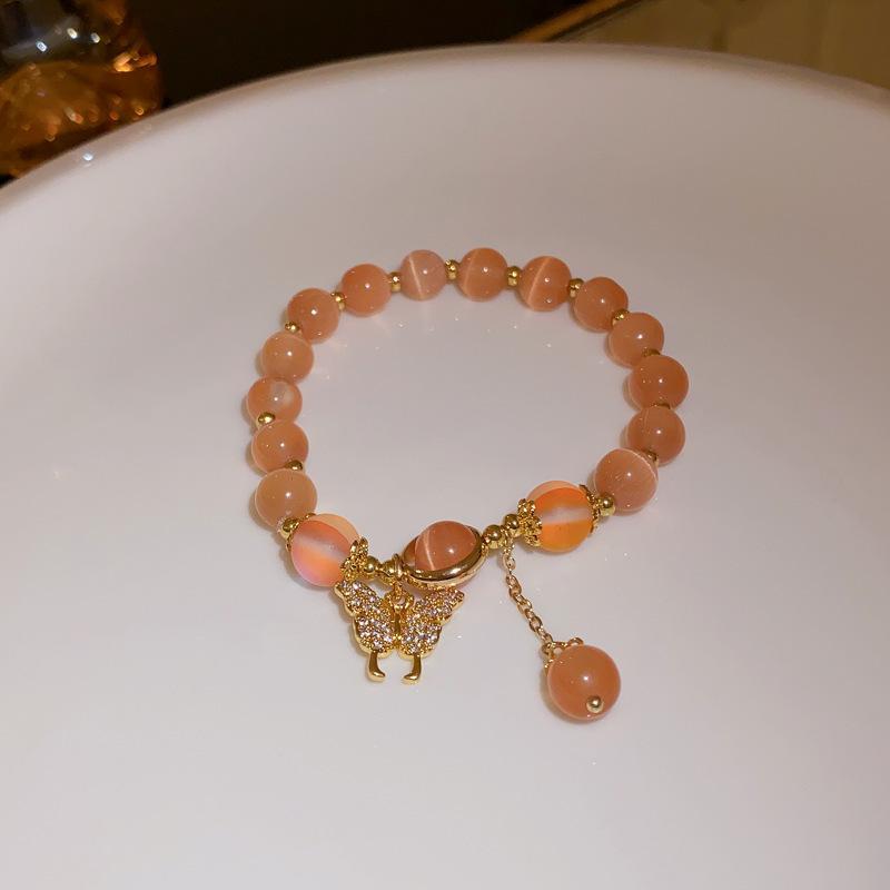 Ροζ Κρύσταλλο Φυσική Πέτρα Βραχιόλι Ενέργεια Ρέικι Βραχιόλια Κλωστή Βραχιόλια Για Γυναίκες Προσευχή Ευλογία Υγεία Περίβραχιόνιο Κοσμήματα