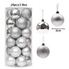 White Christmas Tree Decorations Artificial Flowers Ornaments Berry Stems Hanging Snowflakes for Xmas Tree Party Holiday Decor