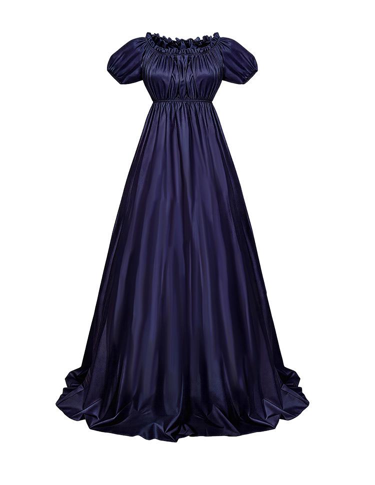 Bridgerton Medieval Retro Ball Gown Cosplay Dress for Stage Performance