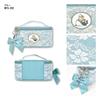 Mofusand0020 Boîte à petits articles Bleue pour Coiffeuse et Personnage Mignon (MFS-353) - Pochette, Pochette, Femmes, Trajet domicile-travail, École, Voyage, Adultes, Étudiants.