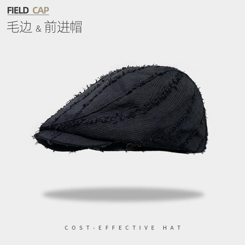 Japanese Wind Forward Hat Children'S Summer Big Head Circumference Versatile Newsboy Hat British Style Painter Hat Duck Tongue Beret